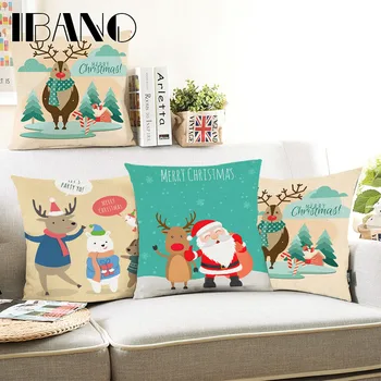 Christmas Pillow Cover 45x45cm Cushion Cover Polyester&Linen Car Pillow Case Decorative For Home 1PCS/Lot
Christmas Pillow Cover 45x45cm Cushion Cover Polyester&Linen Car Pillow Case Decorative For Home 1PCS/Lot