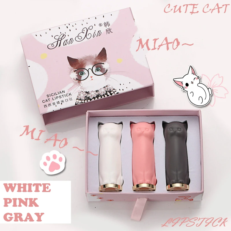 10 Set Lipstick Kit 3 Colors Makeup Girl Moisturizing Nutritious Heart Rotten Tomato Dried Rose Vintage Red Cat Lip Stick Set
10 Set Lipstick Kit 3 Colors Makeup Girl Moisturizing Nutritious Heart Rotten Tomato Dried Rose Vintage Red Cat Lip Stick Set