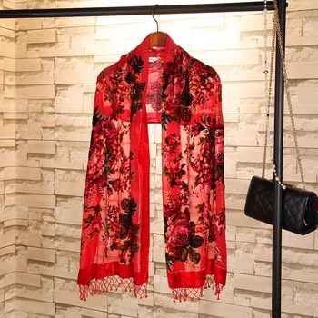 Women Champagne Shawls High Quality Scarf Velvet Silk Pashmina Shawl Handmade Beaded Scarves Embroidery Floral Mantilla Bufanda
Women Champagne Shawls High Quality Scarf Velvet Silk Pashmina Shawl Handmade Beaded Scarves Embroidery Floral Mantilla Bufanda