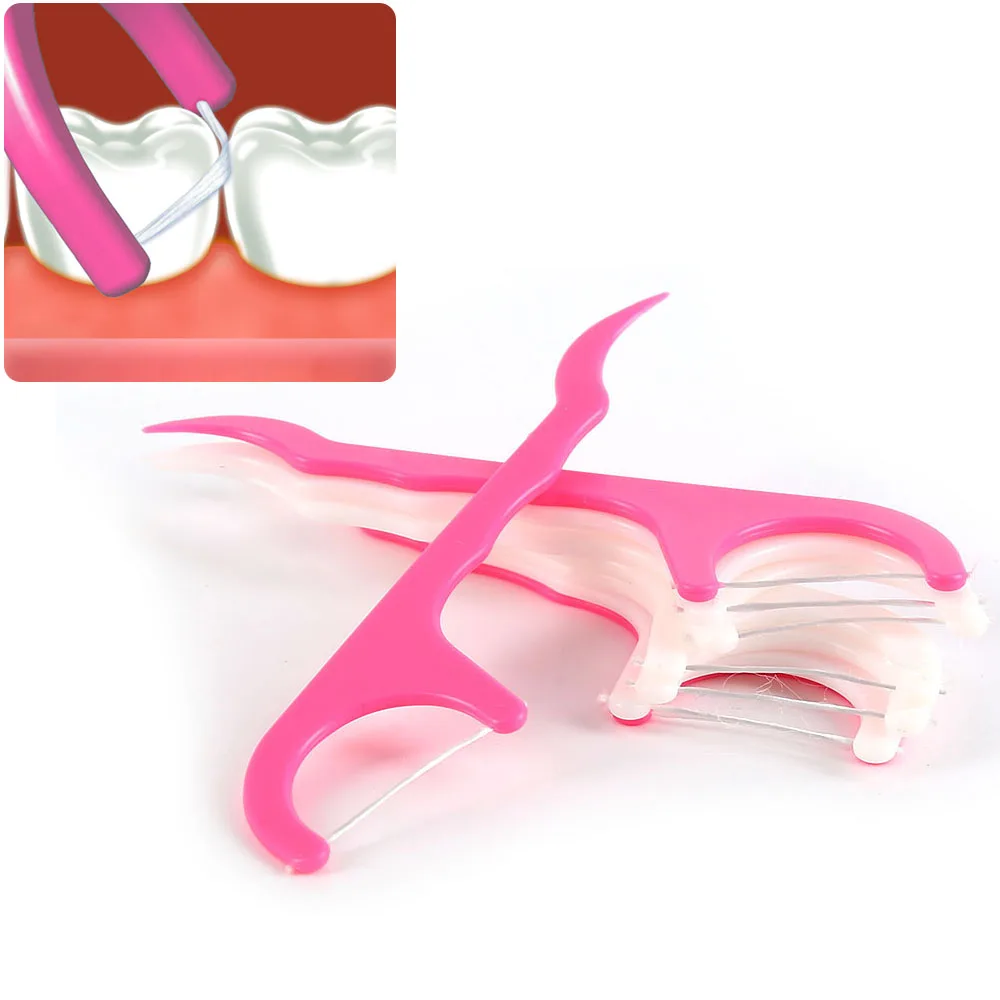 100pcs=4 bags Disposable Dental Flosser Interdental Brush Teeth Stick Toothpicks Floss Pick Oral Care
100pcs=4 bags Disposable Dental Flosser Interdental Brush Teeth Stick Toothpicks Floss Pick Oral Care