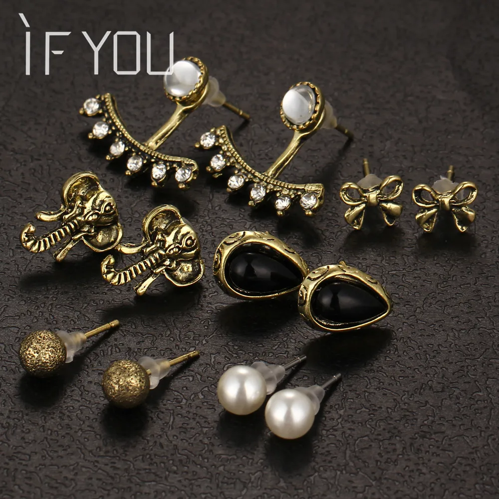 6 Pairs/ Lot Simulated Pearl Crystal Ball Gold Color Elephant Earrings With Cute Tortoise Brinco for women 2016 NEW
6 Pairs/ Lot Simulated Pearl Crystal Ball Gold Color Elephant Earrings With Cute Tortoise Brinco for women 2016 NEW