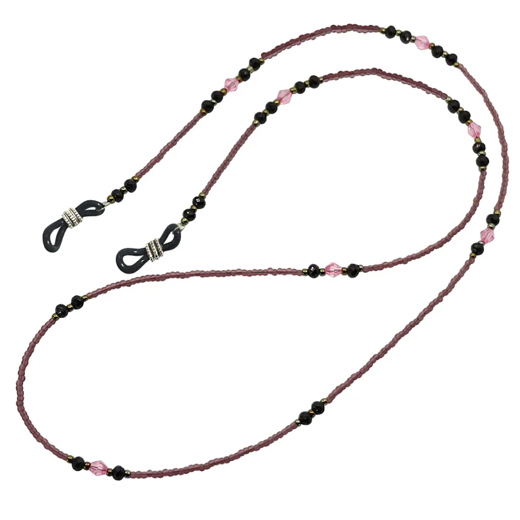Purple Crystal Glasses Chain Beads Cord Sunglasses Retainer Spectacles Lanyard Chain Holder Strap
Purple Crystal Glasses Chain Beads Cord Sunglasses Retainer Spectacles Lanyard Chain Holder Strap