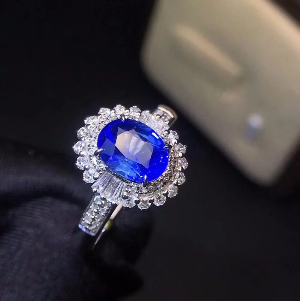 Fine Jewelry Real 18K Rose Gold 100% Natural 1.5ct Blue Sapphire Gemstone 18k Gold Diamonds Stone Female Ring for Women Rings
Fine Jewelry Real 18K Rose Gold 100% Natural 1.5ct Blue Sapphire Gemstone 18k Gold Diamonds Stone Female Ring for Women Rings