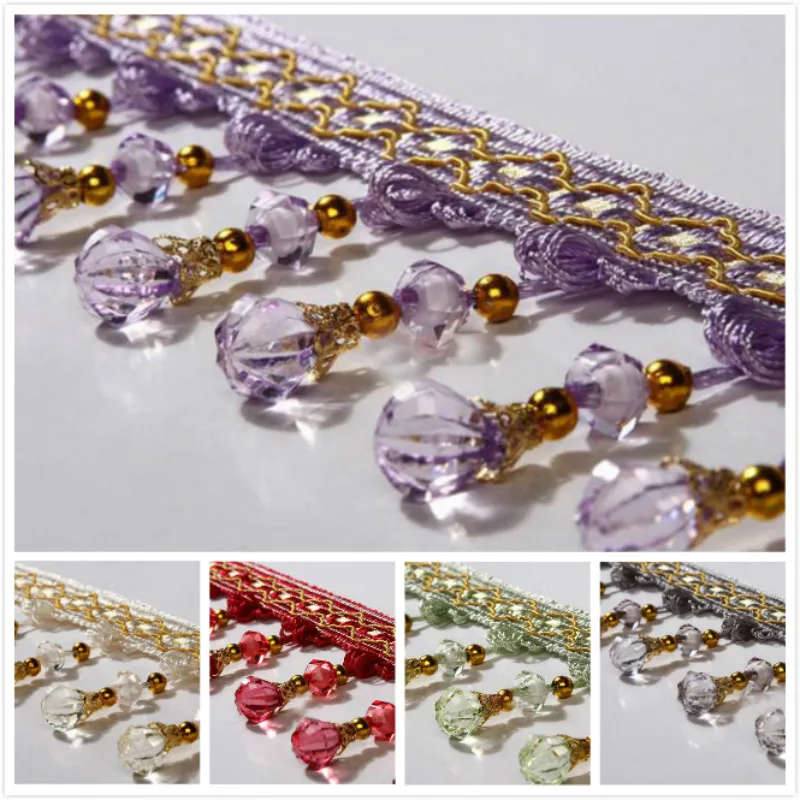 12Yard/Lot 12 Colors Curtain Sofa Lace Tassel Fringe Trim DIY Pumpkin Beads Drapery Sewing Decoration Accessories
12Yard/Lot 12 Colors Curtain Sofa Lace Tassel Fringe Trim DIY Pumpkin Beads Drapery Sewing Decoration Accessories