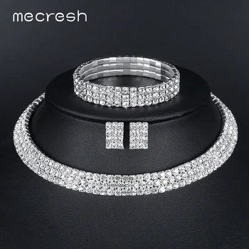 Mecresh Classic Circle Rhinestone African Jewelry Sets Crystal Wedding Necklace Bracelet Set for Bride Bridesmaid Jewelry 3TL001
Mecresh Classic Circle Rhinestone African Jewelry Sets Crystal Wedding Necklace Bracelet Set for Bride Bridesmaid Jewelry 3TL001
