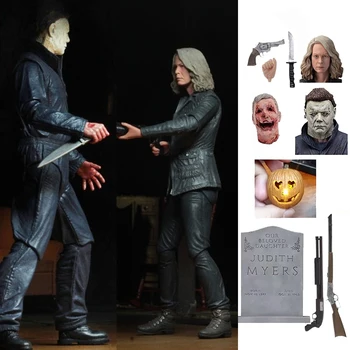 NECA Halloween Ultimate Laurie Strode Michael Myers Pumpkin With LED Light PVC Action Figure Toy Christmas Gift
NECA Halloween Ultimate Laurie Strode Michael Myers Pumpkin With LED Light PVC Action Figure Toy Christmas Gift