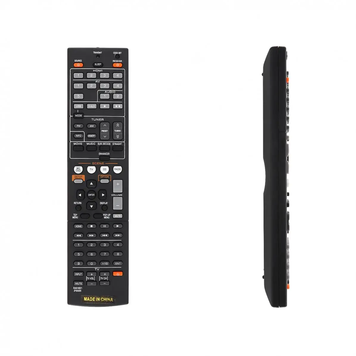 IR 433MHz Replacement TV Long Remote Control Distance AV Receiver RAV491 Use for YAMAHA ZF30320 / RAV494 / HTR-4066 / RX-V475
IR 433MHz Replacement TV Long Remote Control Distance AV Receiver RAV491 Use for YAMAHA ZF30320 / RAV494 / HTR-4066 / RX-V475