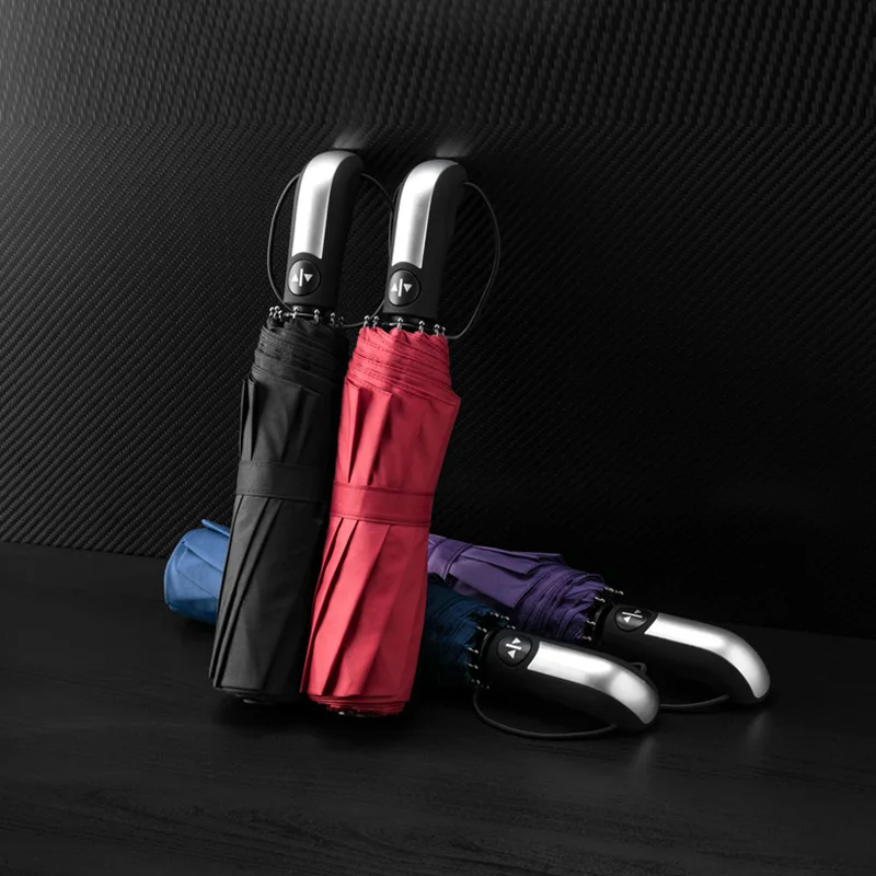 Fully automatic umbrella Folding umbrella Dual-purpose umbrella for rain and rain tri-folded umbrella 10 bone reinforcement
Fully automatic umbrella Folding umbrella Dual-purpose umbrella for rain and rain tri-folded umbrella 10 bone reinforcement