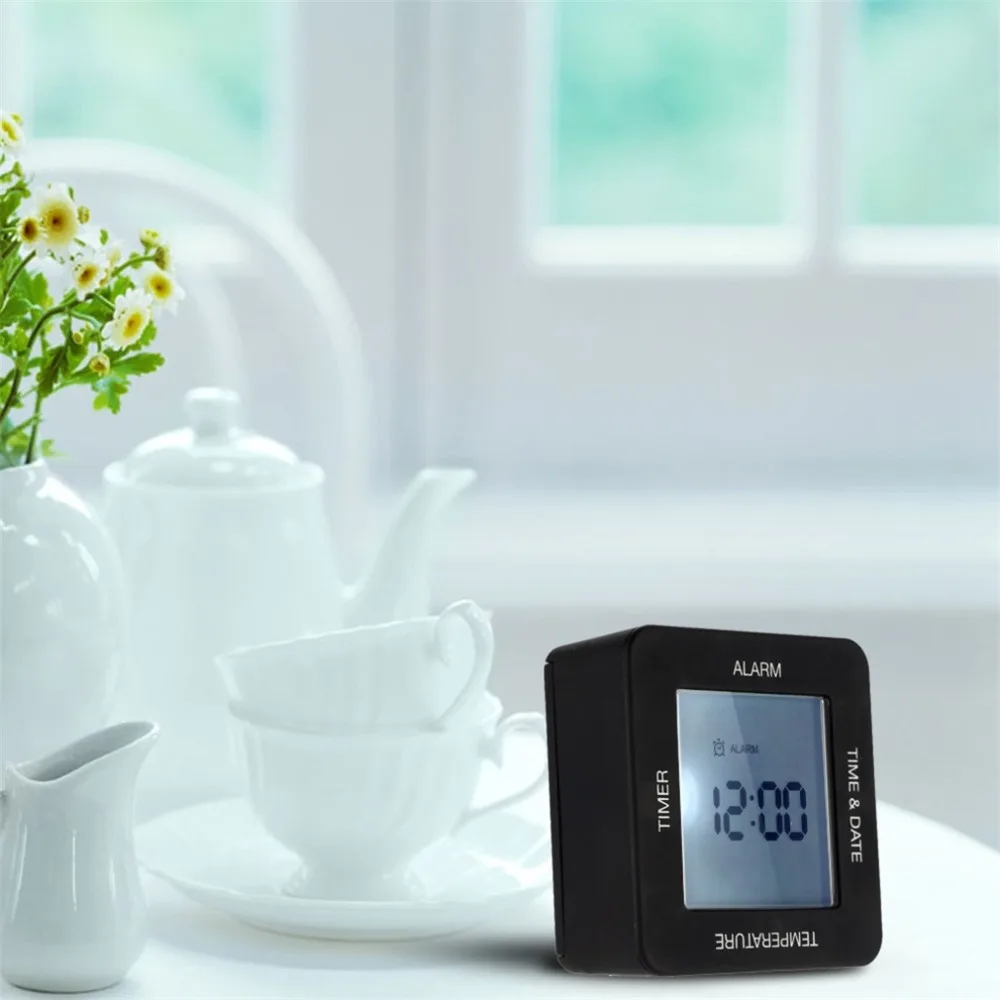 Modern Digital Multifunctional Alarm Clock Large-Screen With Backlight Desk Home Table Rotating Clock Timer For Cook Yoga
Modern Digital Multifunctional Alarm Clock Large-Screen With Backlight Desk Home Table Rotating Clock Timer For Cook Yoga