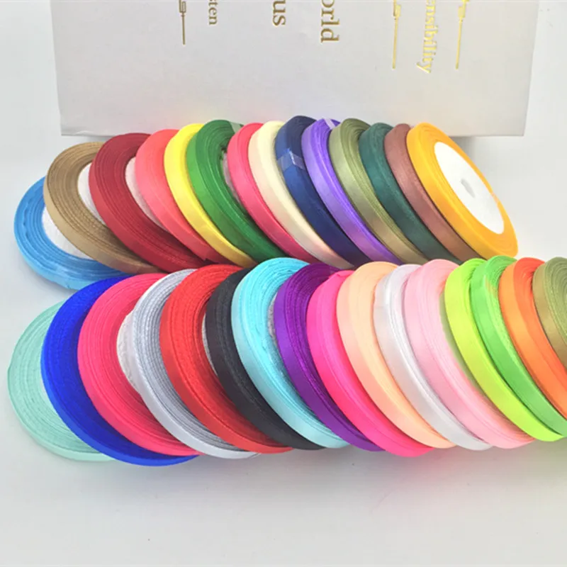 1pcs 6mm 25Yards Pink Silk Satin Organza Polyester Ribbon For Sewing Wedding Party Handmade Decoration Webbing Gift Packing
1pcs 6mm 25Yards Pink Silk Satin Organza Polyester Ribbon For Sewing Wedding Party Handmade Decoration Webbing Gift Packing