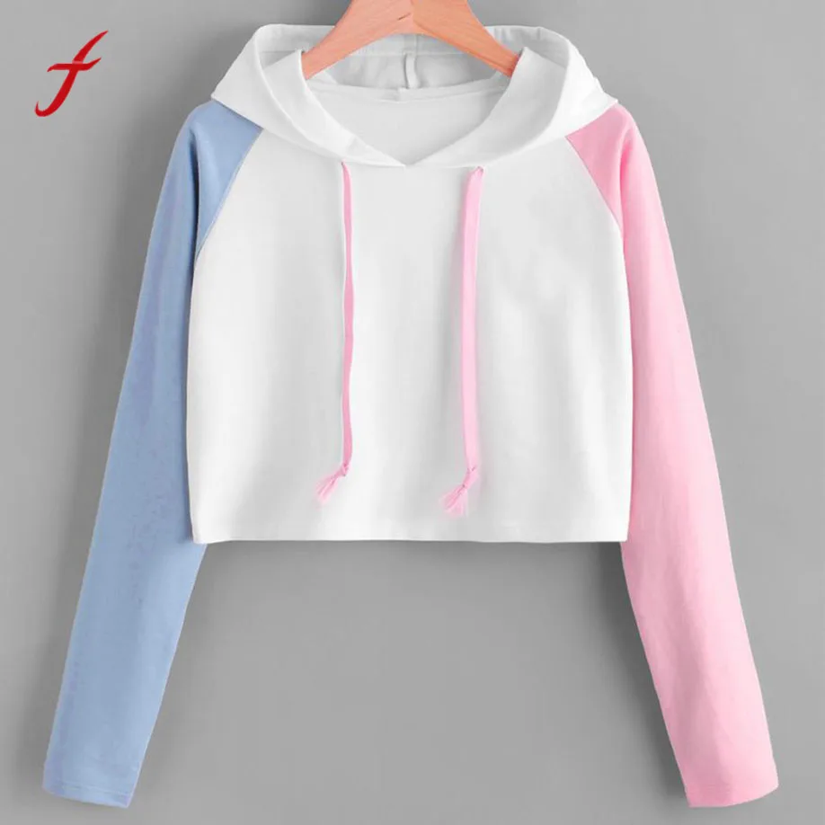 feitong Women Girl Patchwork Sweatshirt hoodies Full Sleeve Casual Jumper Pullover Crop Tops Hit Color Splice Sweet Clothes
feitong Women Girl Patchwork Sweatshirt hoodies Full Sleeve Casual Jumper Pullover Crop Tops Hit Color Splice Sweet Clothes