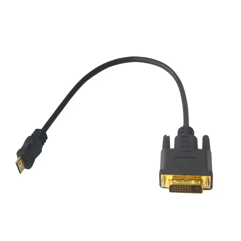 DANSPEED 30 см 11 8 "позолоченный мини HDMI к DVI D 24 + 1 Pin цифровой кабель для HDTV планшета