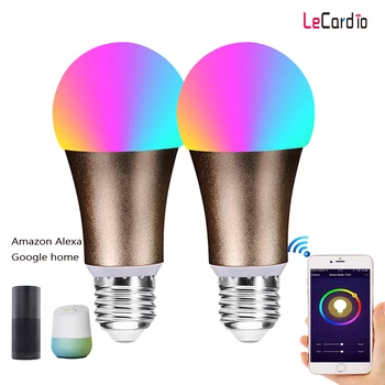 2PCS Smart WiFi LED RGB Light Bulb E27 E26 B22 Dimmable Wireless Lamp Bulb Wake-Up Lights Compatible Alexa/Google Home Assistant
2PCS Smart WiFi LED RGB Light Bulb E27 E26 B22 Dimmable Wireless Lamp Bulb Wake-Up Lights Compatible Alexa/Google Home Assistant