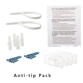 Nylon strap/belt with plastic base Easy To Use and Replace Furniture Anti-Tip strap/belt pack