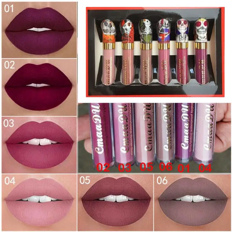 Hot Waterproof Skull Matte Liquid Lipstick Long Lasting Sexy Red Glitter Metallic Lip Gloss Lip Tint Stick Lipgloss Makeup Tools
Hot Waterproof Skull Matte Liquid Lipstick Long Lasting Sexy Red Glitter Metallic Lip Gloss Lip Tint Stick Lipgloss Makeup Tools