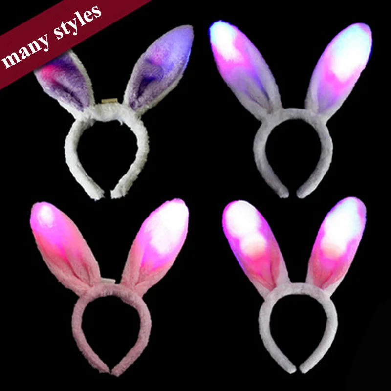 Non-luminous/ LED Light Luminous Rabbit Ears Flashing Bunny Ears Headdress Head Hair Band Hoop Toy Kid Birthday Party Supplies
Non-luminous/ LED Light Luminous Rabbit Ears Flashing Bunny Ears Headdress Head Hair Band Hoop Toy Kid Birthday Party Supplies