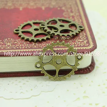 Sweet Bell 40pcs/lot 25*28mm Antique Bronze Metal Alloy Gear Charm Findings Jewelry Connectors for Bracelets
Sweet Bell 40pcs/lot 25*28mm Antique Bronze Metal Alloy Gear Charm Findings Jewelry Connectors for Bracelets