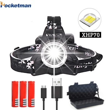 Powerfull xhp70 headlight Super Bright Led Rechargeable usb Headlamp Torch xhp70 lantern 3*18650 battery for fishing camping
Powerfull xhp70 headlight Super Bright Led Rechargeable usb Headlamp Torch xhp70 lantern 3*18650 battery for fishing camping