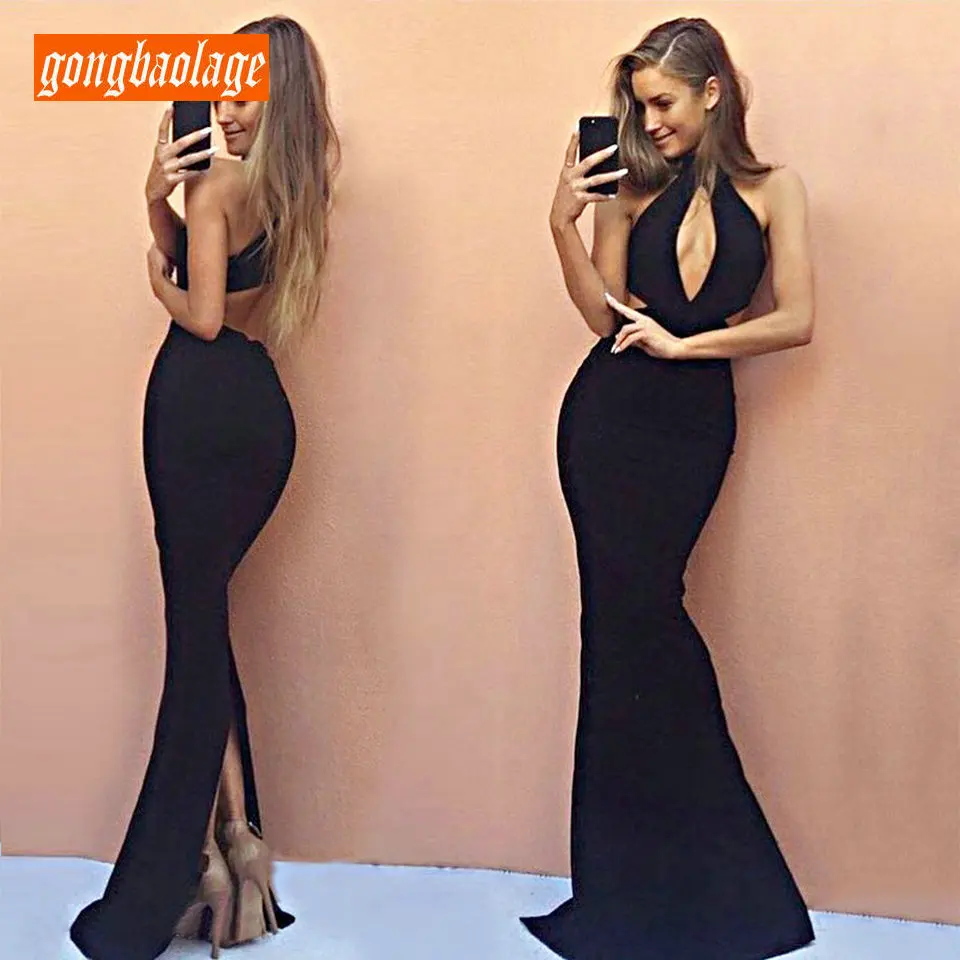 Formal Black Evening Dresses Women Long 2019 Sexy Party Dress Club Halter Neck Mermaid vintage Lady Evening Gown Fast shipping
Formal Black Evening Dresses Women Long 2019 Sexy Party Dress Club Halter Neck Mermaid vintage Lady Evening Gown Fast shipping