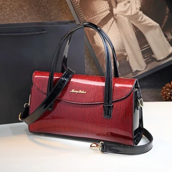 ICEV New European Style Fashion High Quality Evening Clutch Luxury Handbags Women Bags Designer Boston Patent Leather Bags Sac
ICEV New European Style Fashion High Quality Evening Clutch Luxury Handbags Women Bags Designer Boston Patent Leather Bags Sac