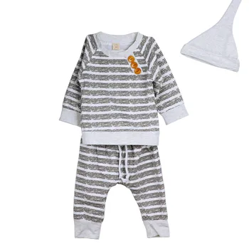 3 Pieces Baby Clothing Sets Autumn Baby Boys Girls Clothes Infant Baby Striped Tops T-shirt+Pant+Hat Sets for Baby New Year Gift
3 Pieces Baby Clothing Sets Autumn Baby Boys Girls Clothes Infant Baby Striped Tops T-shirt+Pant+Hat Sets for Baby New Year Gift