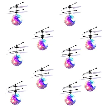 10 Pcs Colorful Flight Ball Electronic RC Flying Ball Infrared Induction Aircraft LED Light Mini Heli Toy
10 Pcs Colorful Flight Ball Electronic RC Flying Ball Infrared Induction Aircraft LED Light Mini Heli Toy