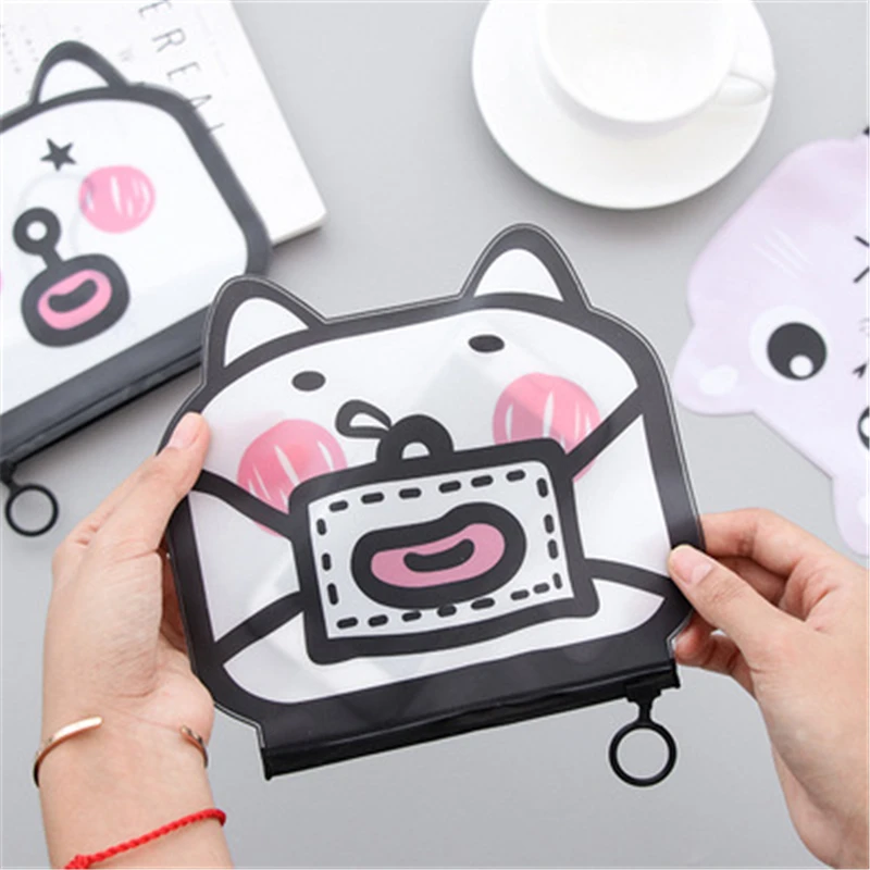 Korean stationery pocket creative cartoon cat's semitransparent sand waterproof file bag drawing bag Exquisite office supplies
Korean stationery pocket creative cartoon cat's semitransparent sand waterproof file bag drawing bag Exquisite office supplies
