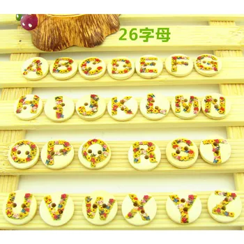 50pcs colorful letter A to Z alphabet wood buttons,kids children DIY handwork materials cloth sweater home textiles decorations
50pcs colorful letter A to Z alphabet wood buttons,kids children DIY handwork materials cloth sweater home textiles decorations