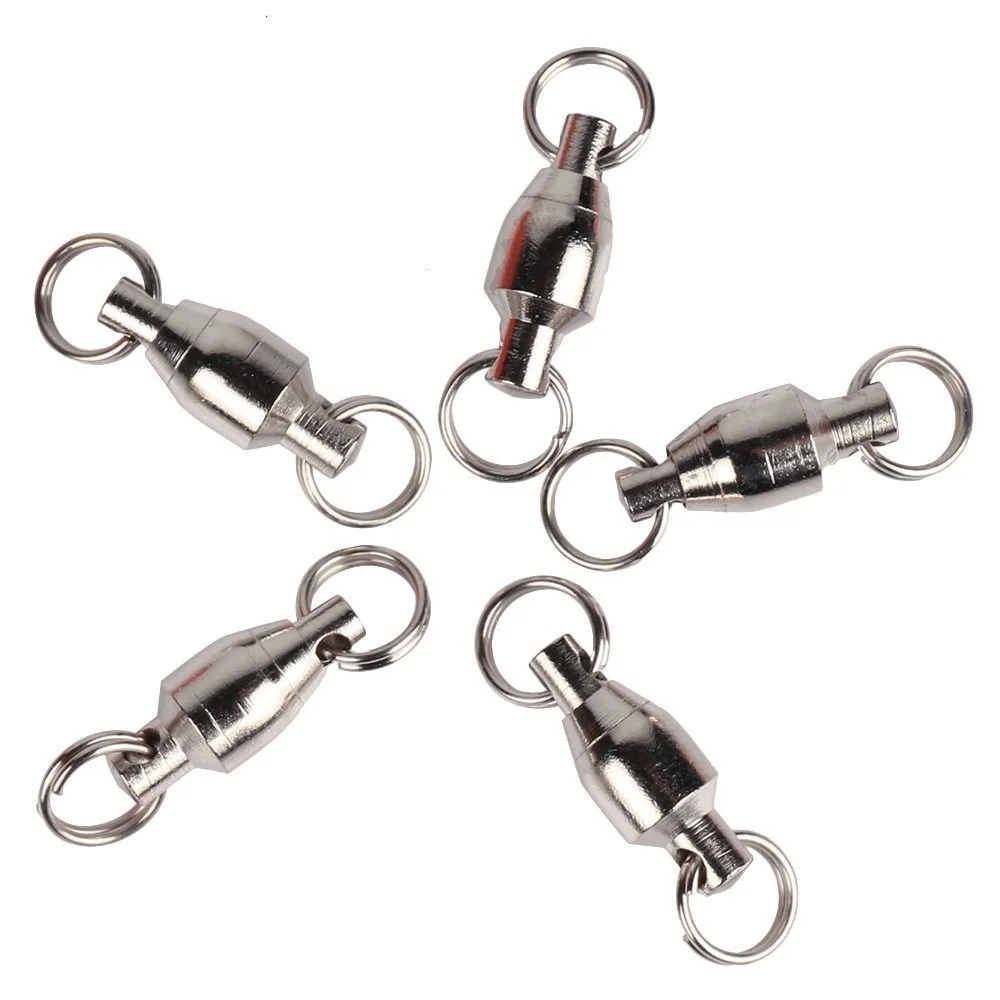 30pcs Ball Bearing Swivel with Solid Ring Stainless Steel Fishing Swivels Fishing Hooks Accessories 0# 1# 2# 3#
30pcs Ball Bearing Swivel with Solid Ring Stainless Steel Fishing Swivels Fishing Hooks Accessories 0# 1# 2# 3#