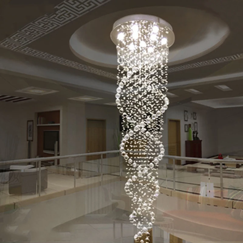 New Modern K9 LED Crystal Chandeliers lights Double spiral staircase chandeliers lamps living room lighting
New Modern K9 LED Crystal Chandeliers lights Double spiral staircase chandeliers lamps living room lighting
