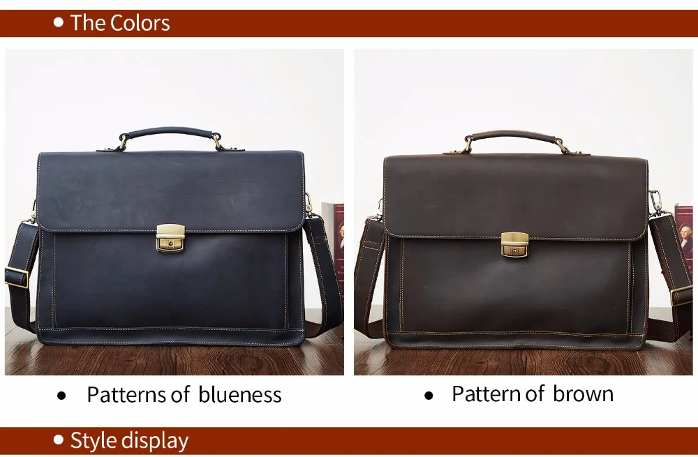 Business Satchel Briefcase For Laptop