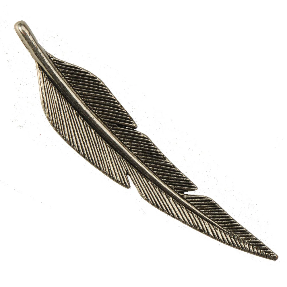 Jewelry For Man Woman Necklaces Pendants Handicraft Customize Making DIY Large Feather Silver Slider Fine Findings 72*14mm 10pcs
Jewelry For Man Woman Necklaces Pendants Handicraft Customize Making DIY Large Feather Silver Slider Fine Findings 72*14mm 10pcs
