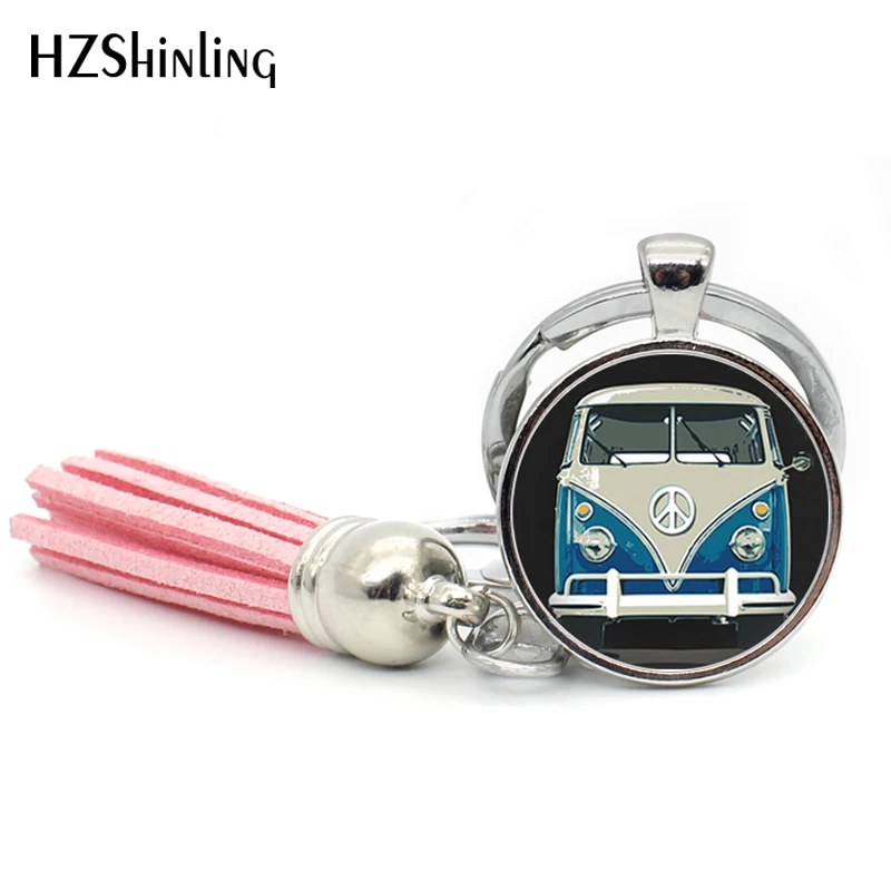 2017 Fashion Blue Hippy Bus Keyring Vintage Photo Tassel Keychain Sign Peace Key Chain Silver Bohemia Round Keychains Gifts Men
2017 Fashion Blue Hippy Bus Keyring Vintage Photo Tassel Keychain Sign Peace Key Chain Silver Bohemia Round Keychains Gifts Men