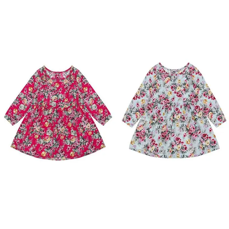 Summer Kids Dresses Long Sleeve Floral Print Child Princess Dress Children Sundress Girls Clothes for 2-7T Kids Girls Birthday
Summer Kids Dresses Long Sleeve Floral Print Child Princess Dress Children Sundress Girls Clothes for 2-7T Kids Girls Birthday