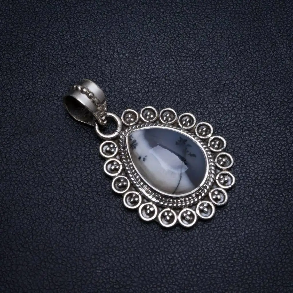 Natural Dendritic Opal Handmade Boho 925 Sterling Silver Pendant 1 1/4" T0049
Natural Dendritic Opal Handmade Boho 925 Sterling Silver Pendant 1 1/4" T0049