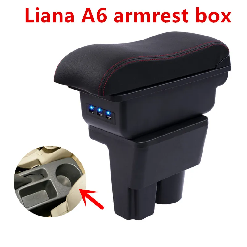 For Suzuki Liana A6 armrest box central Store Aerio content box with cup holder ashtray decoration products With USB interface
For Suzuki Liana A6 armrest box central Store Aerio content box with cup holder ashtray decoration products With USB interface