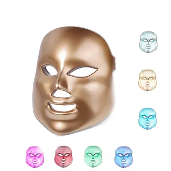 Dropshipping Gold 7 color LED beauty mask LED mask treatment LED phototherapy photon therapy facial mask facial beauty care
Dropshipping Gold 7 color LED beauty mask LED mask treatment LED phototherapy photon therapy facial mask facial beauty care