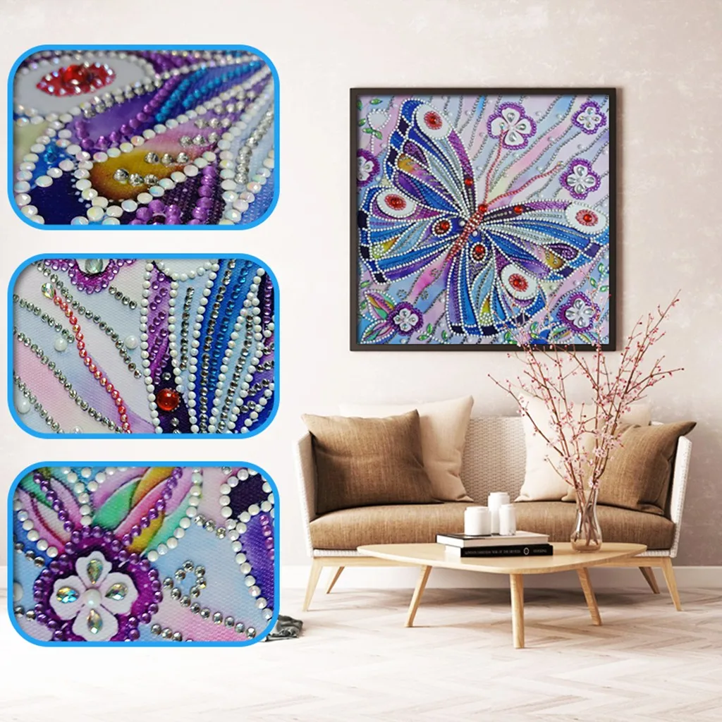 DIY Full Diamond Cartoon Butterfly Painting Special Diamond Shaped Rhinestone Embroidery Painting Home Decor
DIY Full Diamond Cartoon Butterfly Painting Special Diamond Shaped Rhinestone Embroidery Painting Home Decor