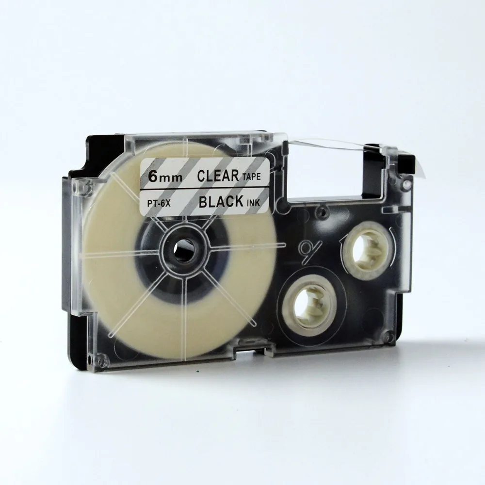 Comapatible EZ label tape 6mm black on clear PT-6X XR-6X for label maker EZ Label
Comapatible EZ label tape 6mm black on clear PT-6X XR-6X for label maker EZ Label