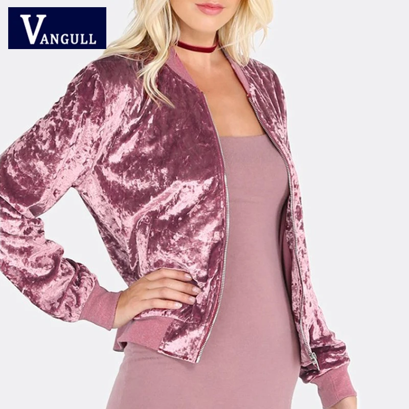 Hip hop Casual Spring & Autumn Women's Clothing gold velvet ladies short coat solid long sleeve Zipper Female Jackets
Hip hop Casual Spring & Autumn Women's Clothing gold velvet ladies short coat solid long sleeve Zipper Female Jackets