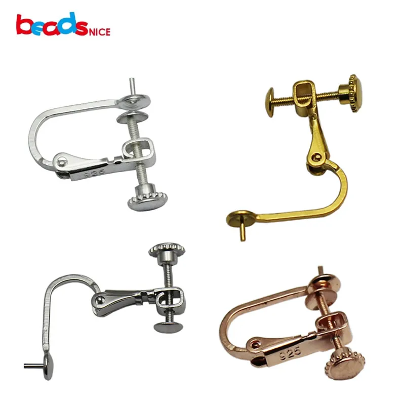 Beadsnice screw-back ear clip earring findings for non pierced ears 925 sterling silver clip-on pearl earrings components 34073
Beadsnice screw-back ear clip earring findings for non pierced ears 925 sterling silver clip-on pearl earrings components 34073