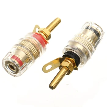 Mayitr 8pcs 42MM Gold Plated Speaker Terminal Binding Post Low frequency Amplifier Connector Plug for 4mm Banana Plugs
Mayitr 8pcs 42MM Gold Plated Speaker Terminal Binding Post Low frequency Amplifier Connector Plug for 4mm Banana Plugs