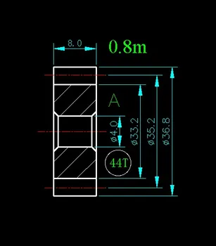 0.8m 44T/Hole 4mm 5mm 6mm 8mm/width 8mm/For Meat Grinder Parts etc.
0.8m 44T/Hole 4mm 5mm 6mm 8mm/width 8mm/For Meat Grinder Parts etc.