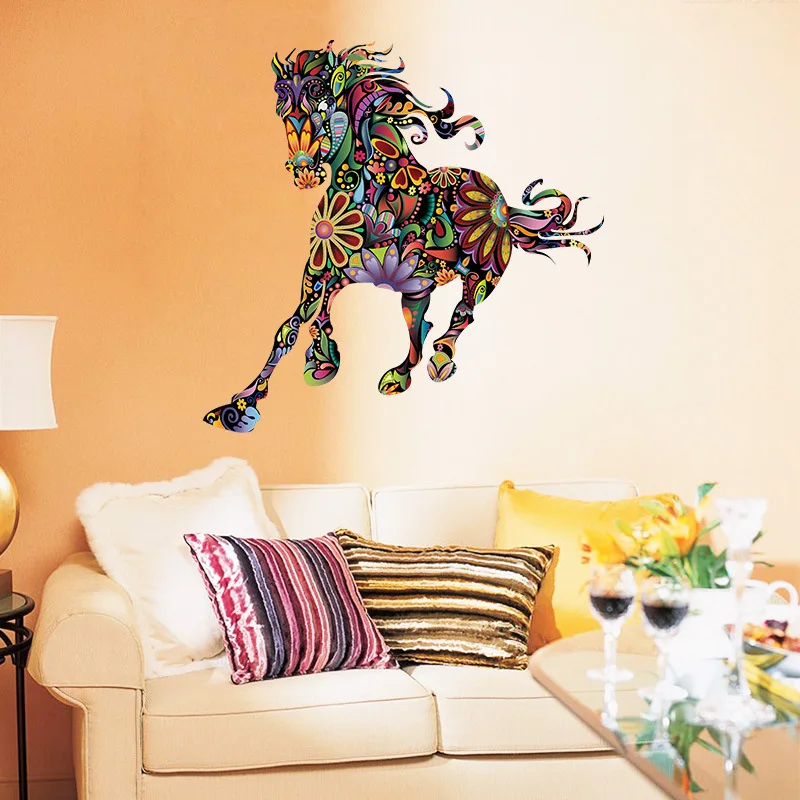 PVC Pentium Pattern Horse Wall Sticker Living Room Sofa Personality Style Environmental Background Deco Wallpaper Stickers
PVC Pentium Pattern Horse Wall Sticker Living Room Sofa Personality Style Environmental Background Deco Wallpaper Stickers