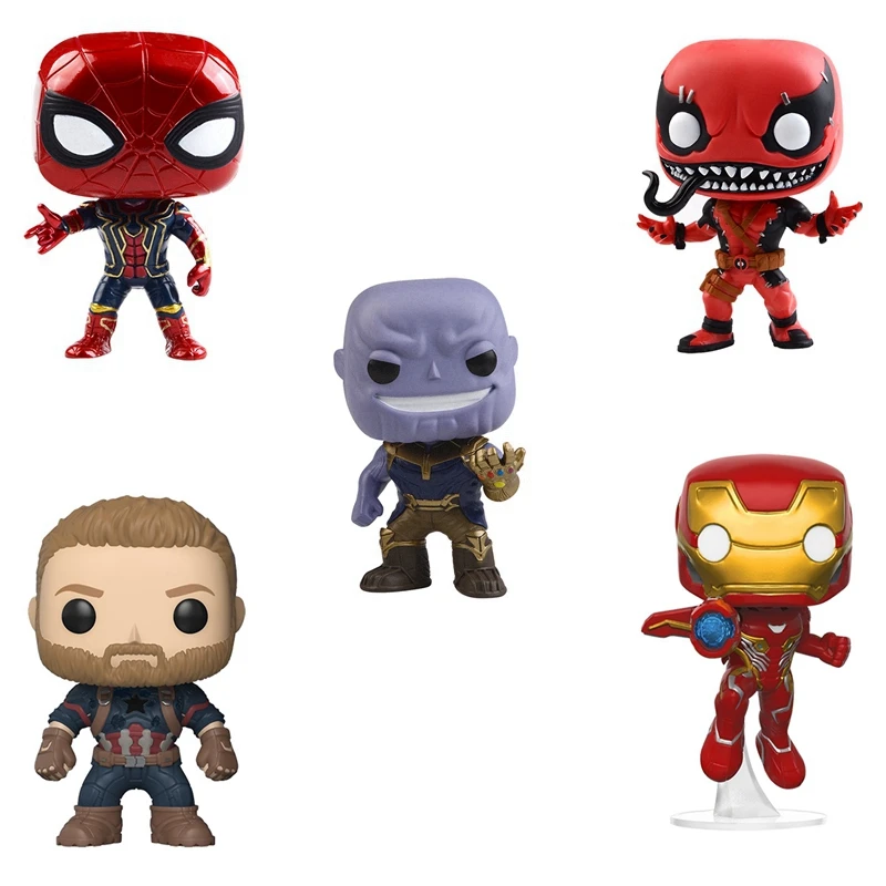 Funkos POPS Marvels Avengers Thanos Iron man Hulk Action Figures Doll Kids Baby Gifts Toy
Funkos POPS Marvels Avengers Thanos Iron man Hulk Action Figures Doll Kids Baby Gifts Toy