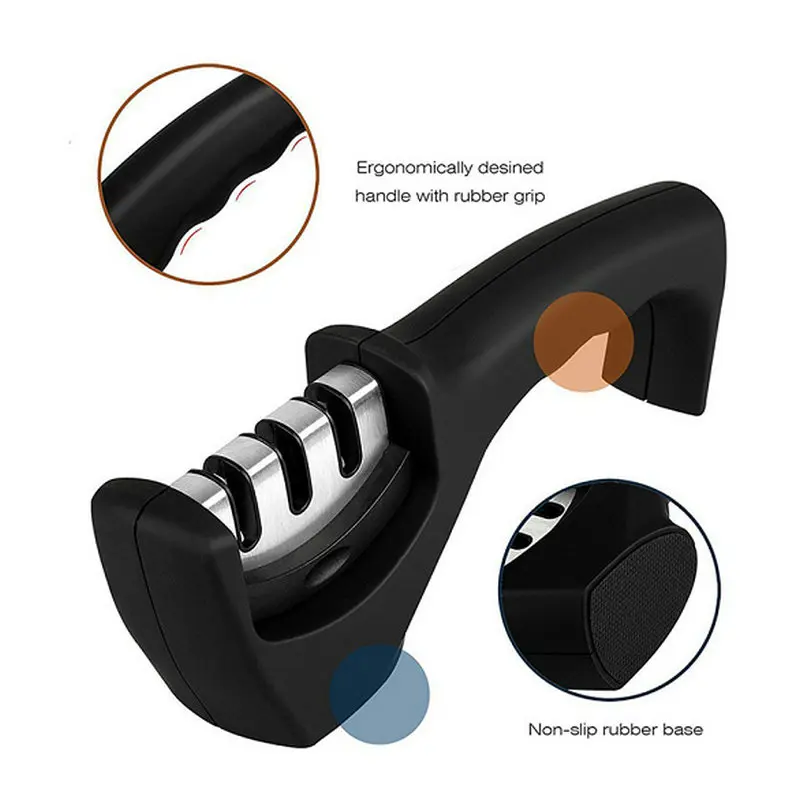 3 Stages Professional Kitchen Sharpening Stone Grinder Knife Knives Whetstone Tungsten Diamond Ceramic Sharpener Tools
3 Stages Professional Kitchen Sharpening Stone Grinder Knife Knives Whetstone Tungsten Diamond Ceramic Sharpener Tools