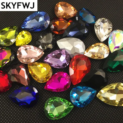 All Colors Glass Crystal POINTED BACK Teardrop Rhinestones 4x6,7x10,10x14,13x18,18x25,20x30mm Dress Drop stone
All Colors Glass Crystal POINTED BACK Teardrop Rhinestones 4x6,7x10,10x14,13x18,18x25,20x30mm Dress Drop stone