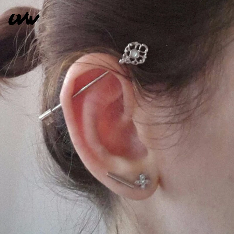 UVW092 1pc Punk Multi-Use Surgical Steel Key Design Industrial Cartilage Earrings Stud for Women Tragus Body Piercing Jewelry
UVW092 1pc Punk Multi-Use Surgical Steel Key Design Industrial Cartilage Earrings Stud for Women Tragus Body Piercing Jewelry