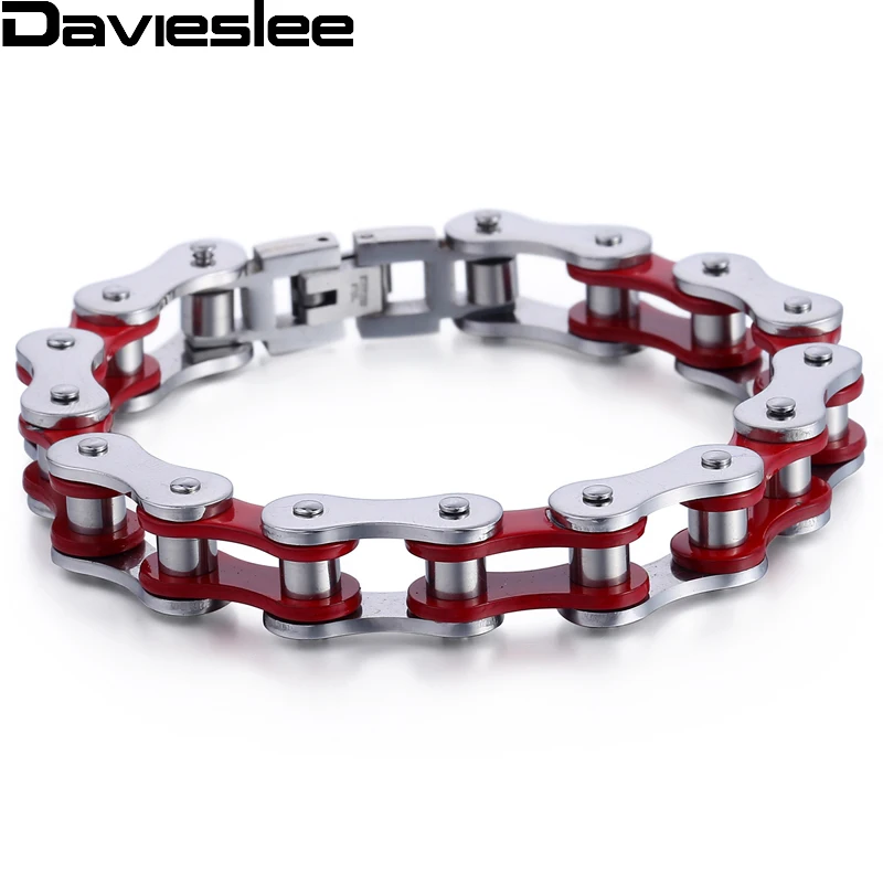 11.5mm 20.3cm Boys Mens Chain Red Silver Tone Biker Motorcycle Link 316L Stainless Steel Chain Bracelet Wholesale Jewelry LHB437
11.5mm 20.3cm Boys Mens Chain Red Silver Tone Biker Motorcycle Link 316L Stainless Steel Chain Bracelet Wholesale Jewelry LHB437
