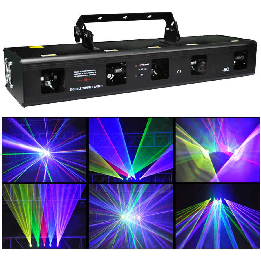 DHL RGBPY 900mw Red Green Blue Purple Yellow Five Tunnel Laser beam DJ Light Disco Stage Lighting
DHL RGBPY 900mw Red Green Blue Purple Yellow Five Tunnel Laser beam DJ Light Disco Stage Lighting